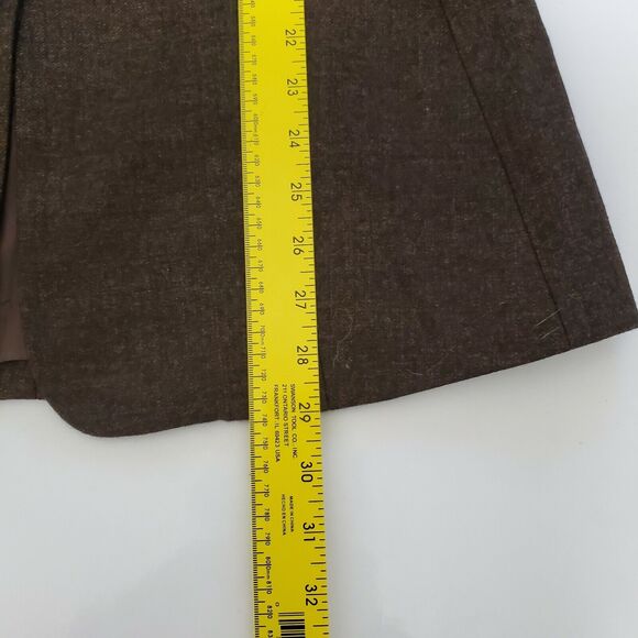 Parallel Blazer Jacket sz 6 Women's Suit‎ Brown Gold One Button Work Office Top - Picture 6 of 8